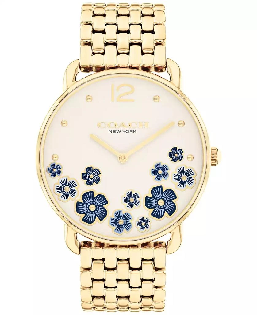 Coach Women's Elliot Gold-Tone Stainless Steel Bracelet Watch, 36mm 1