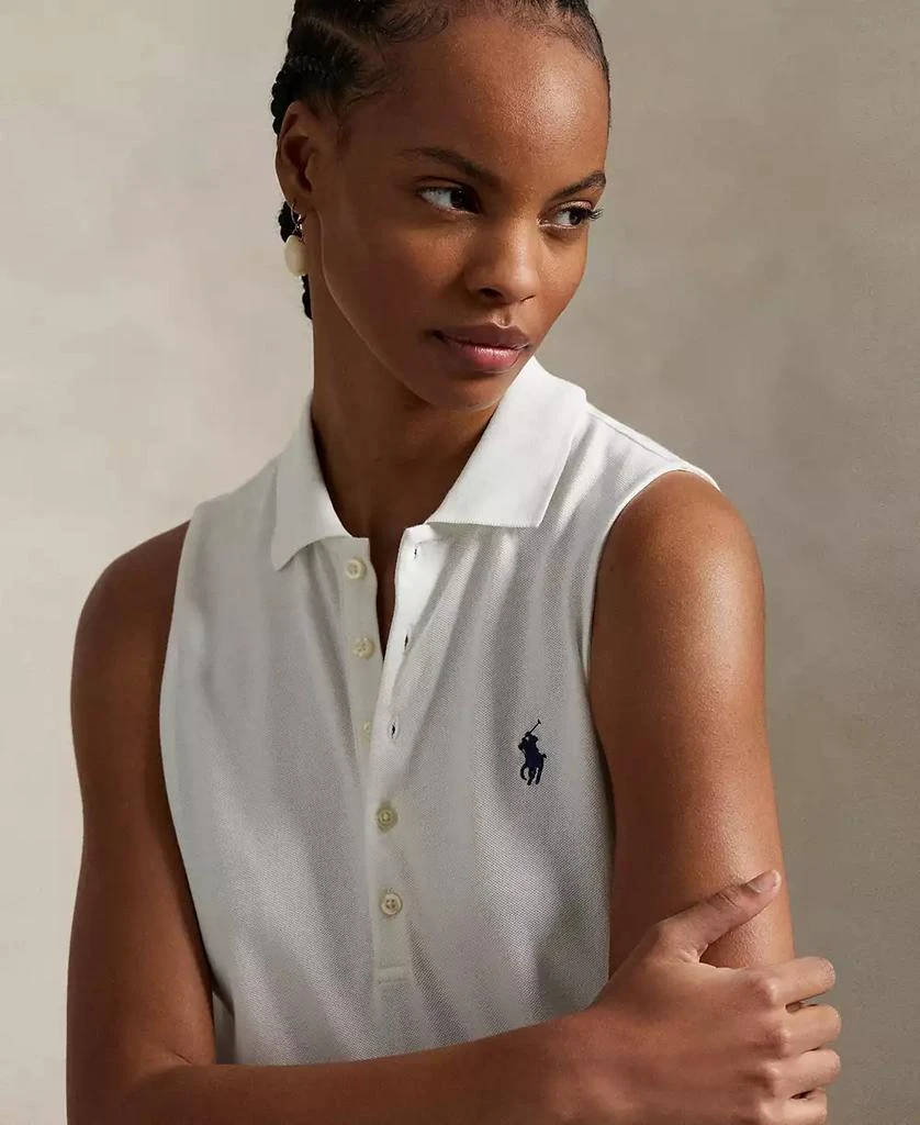 Ralph Lauren Women's Stretch-Cotton Sleeveless Polo Dress 4