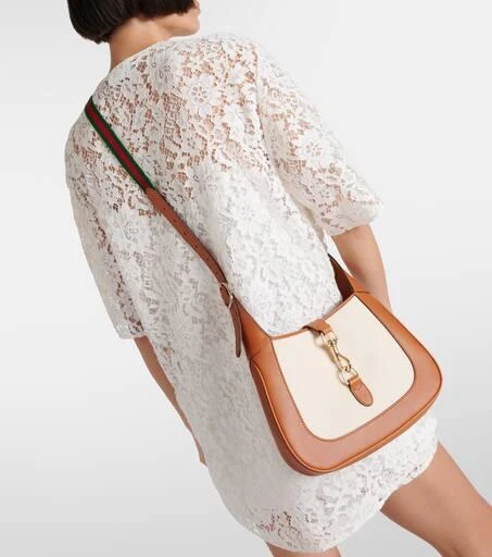 Gucci Gucci Jackie Small leather-trimmed shoulder bag 7
