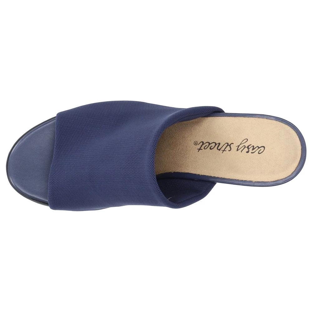 Easy Street Carmella Peep Toe Mules 4