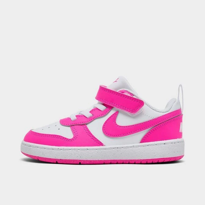 NIKE Kids' Toddler Nike Court Borough Low Recraft Stretch Lace Casual Shoes 1