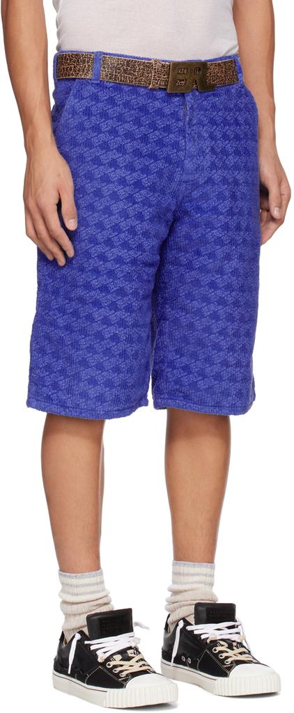 ERL Blue Printed Shorts