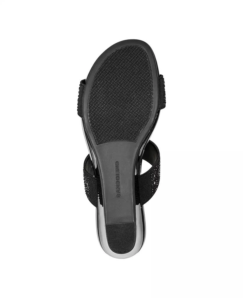 Bandolino Women's Iluvit Embellished T-Strap Wedge Sandals 3