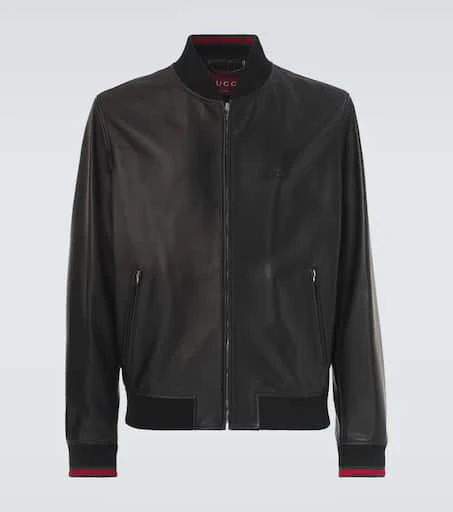 Gucci Leather bomber jacket 1