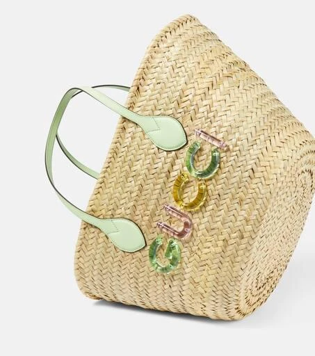 Gucci Small logo straw basket bag 6