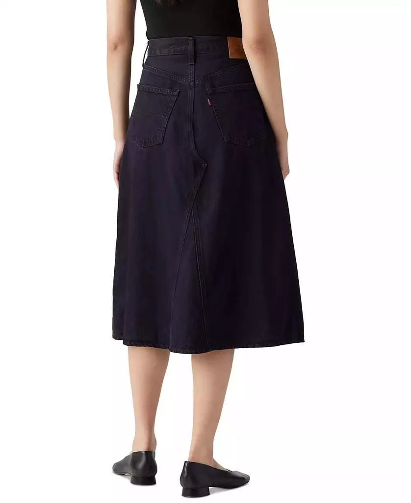 Levi's Women's High Rise A-Line Deconstructed Denim Skirt 2