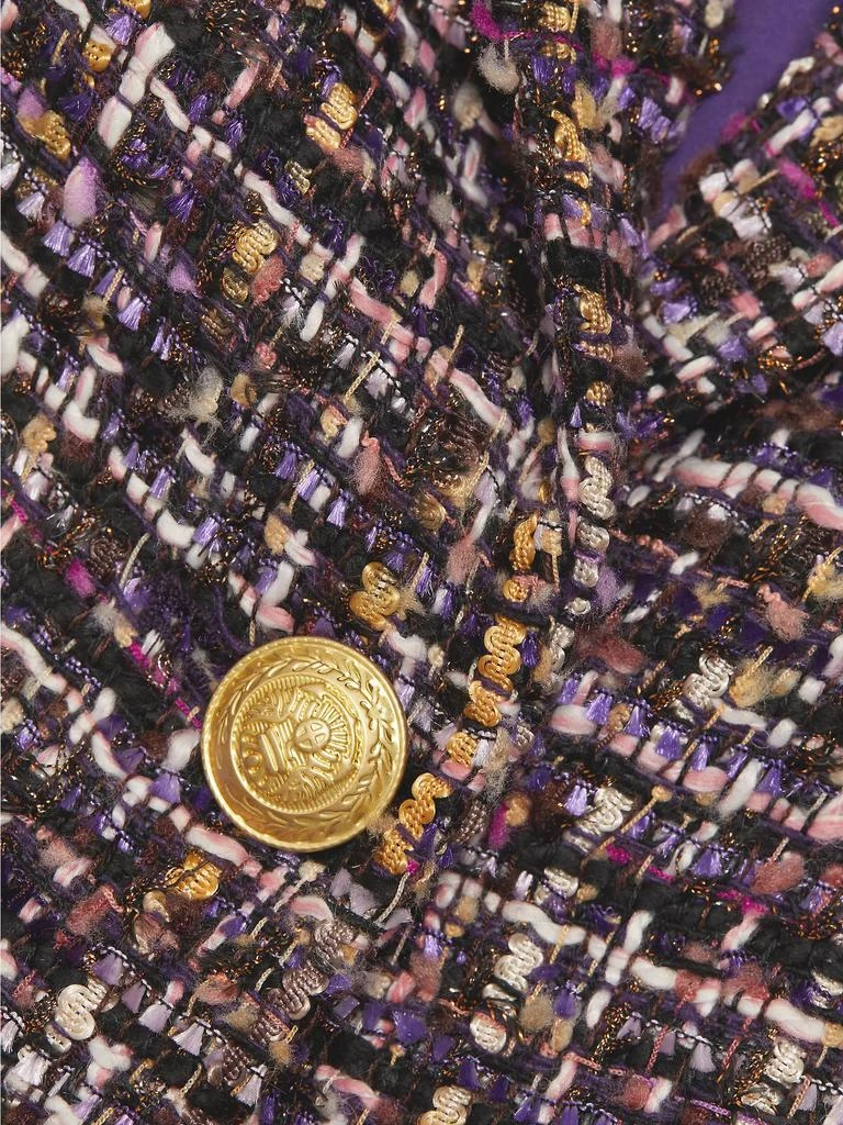 L'Agence Chamberlain Tweed Single-Breasted Blazer 7