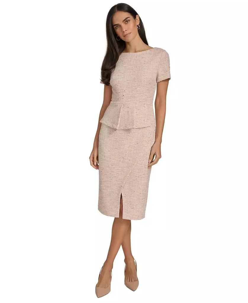 Calvin Klein Women's Boat-Neck Short-Sleeve Sheath Dress 1