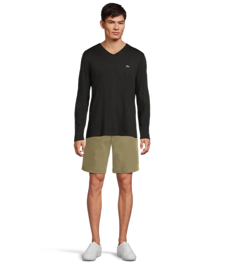 Lacoste Long Sleeve Pima Jersey V-Neck T-Shirt 5