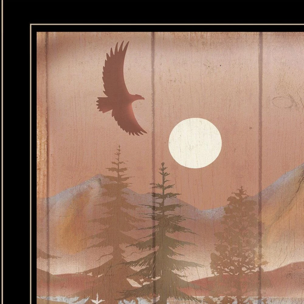 Hivvago Full Moon I 2 Black Framed Print Wall Art 4