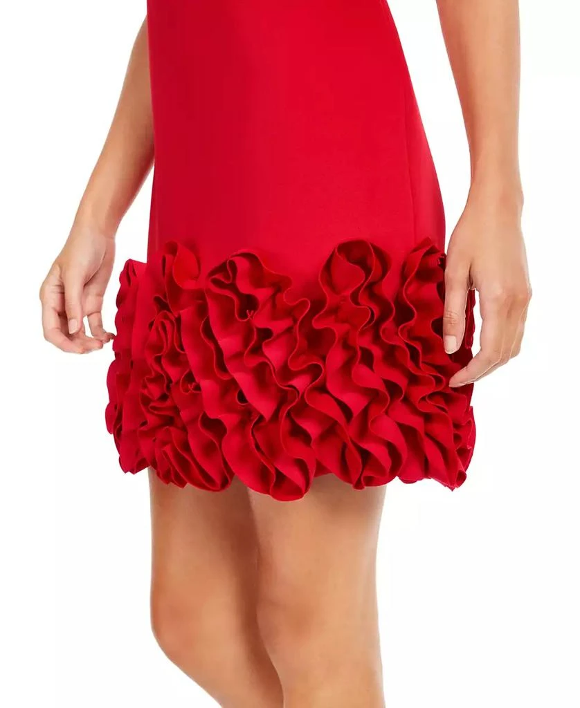 Donna Ricco Ruffled-Hem Sheath Dress 8