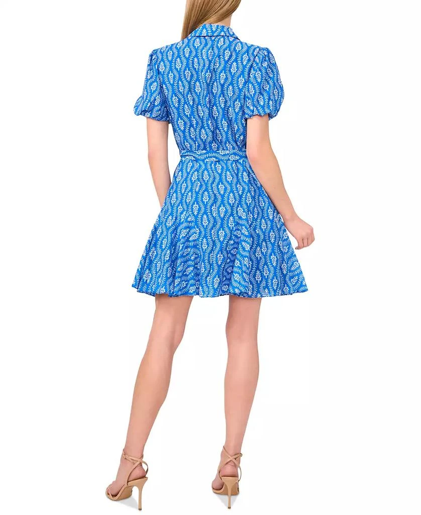 CeCe Women's Flowy Tie Waist Shirt Dress 3