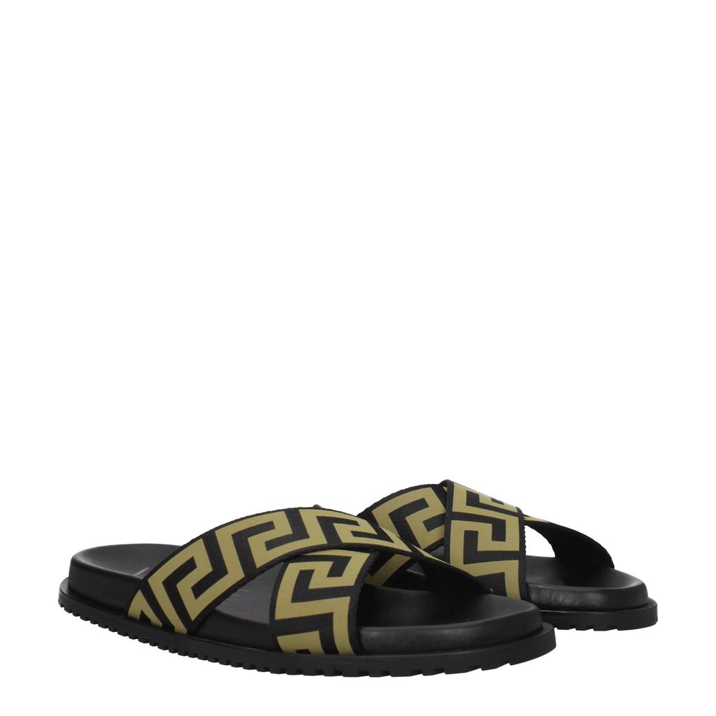 Versace Versace Black Fabric Slipper