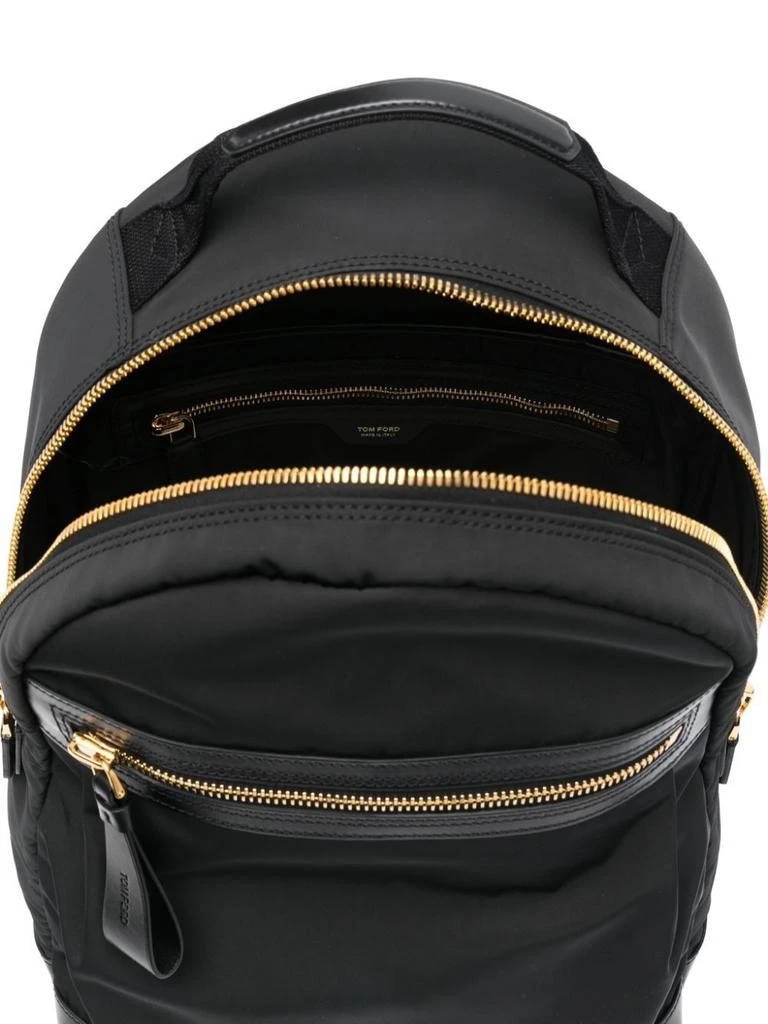 Tom Ford LEATHER DETAILED NYLON BACKPACK 5