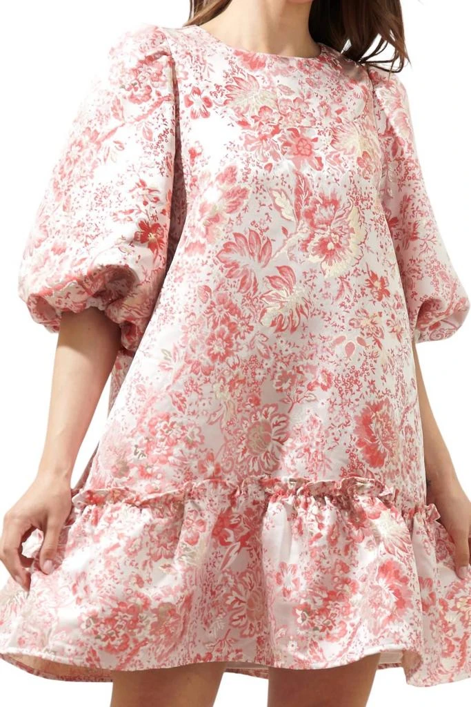 Sugarlips Sugarlips - Lola Jacquard Ruffle Shift Dress 3