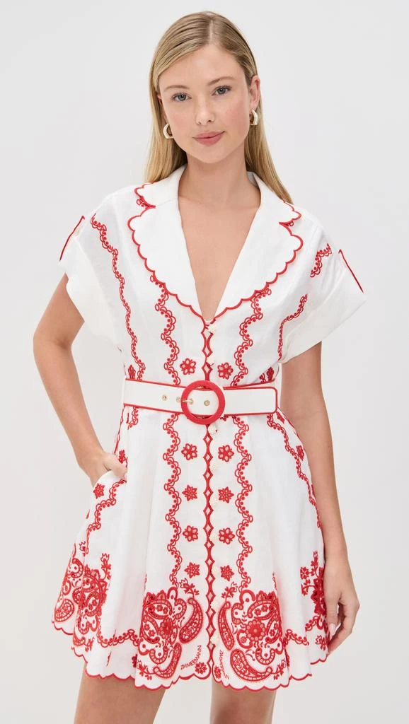 Zimmermann Lucky Embroidered Mini Dress 6