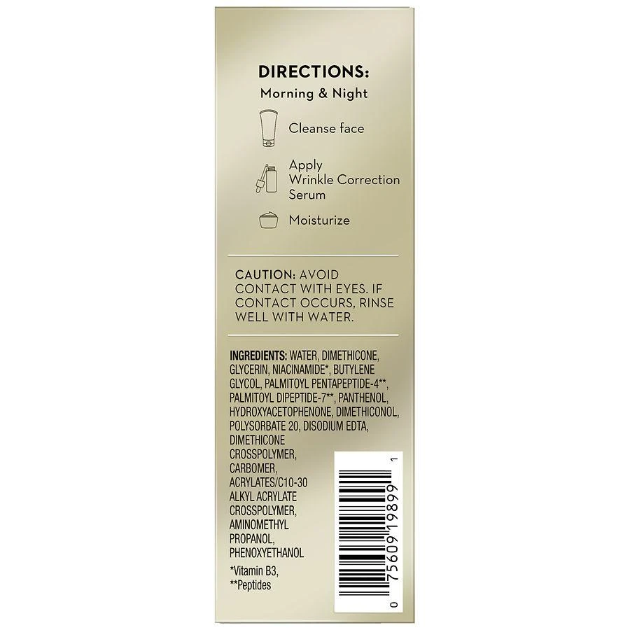 Olay Wrinkle Correction Serum with Vitamin B3+ Collagen Peptides Fragrance Free 4