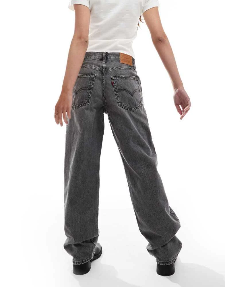 Levi's Levi's baggy dad jeans in washed black 4