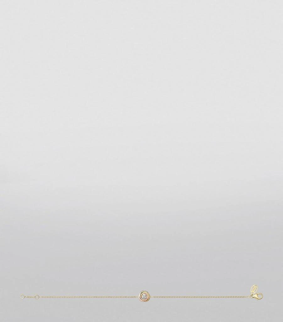 Cartier Mixed Gold and Diamond Trinity Bracelet 5