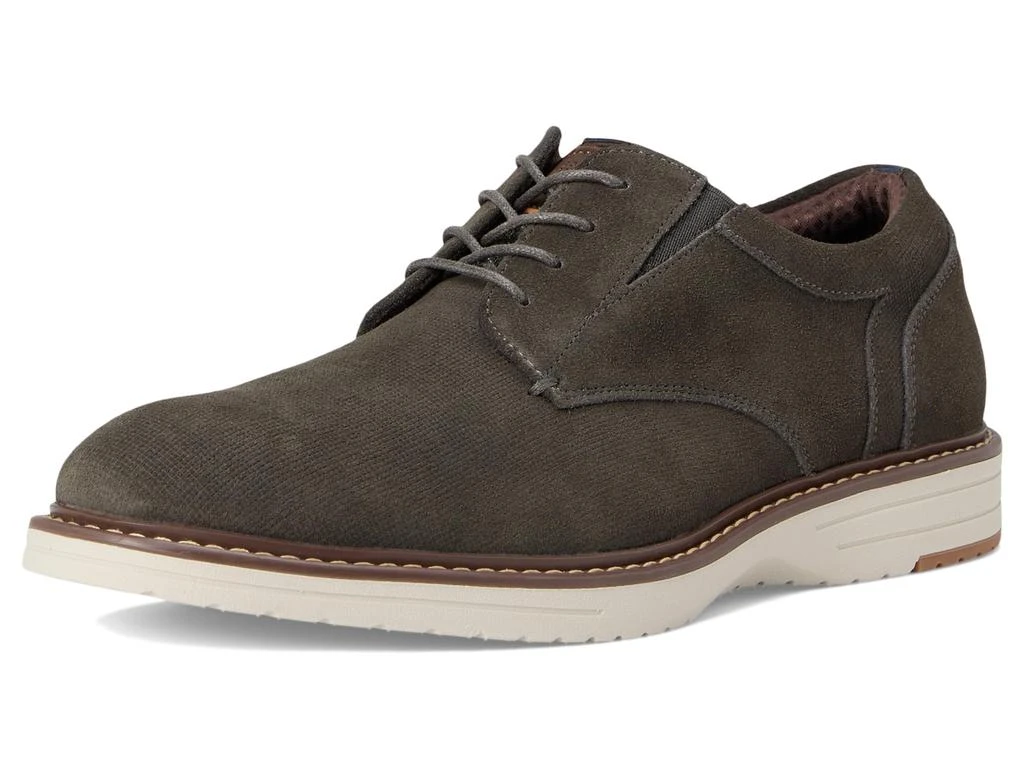 Nunn Bush Griff Plain Toe Oxford Lightweight and Comfortable for all Occasions Suede Lace-Up 7