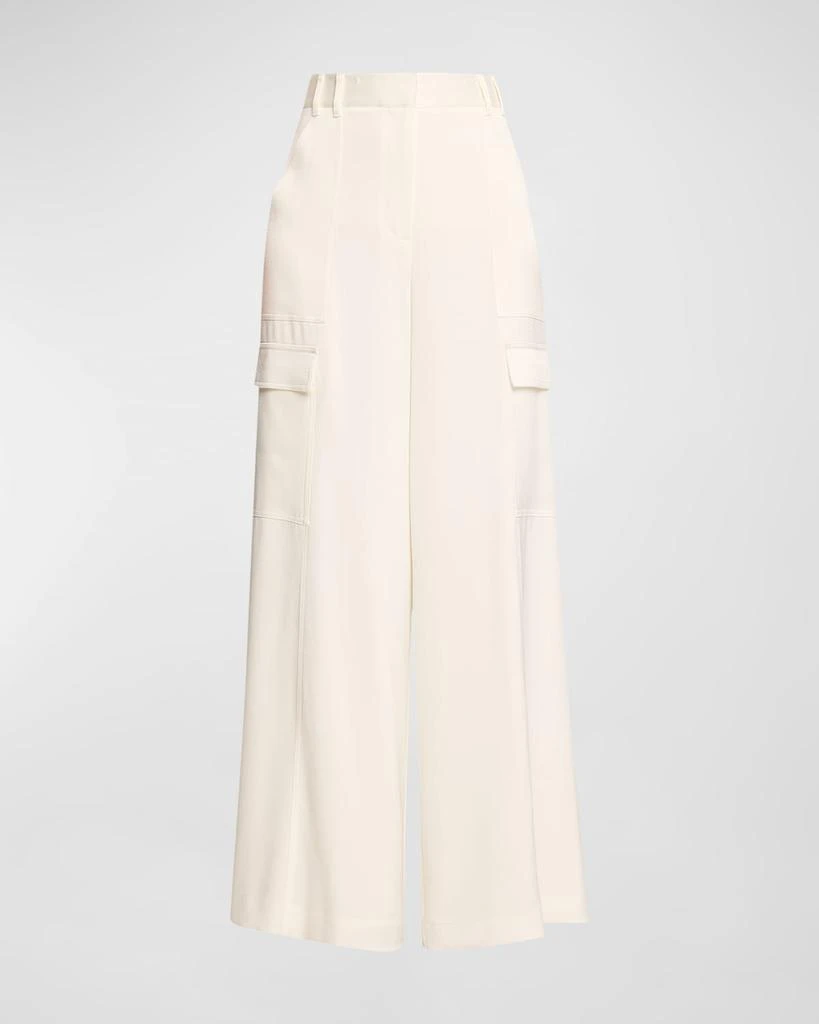 Kobi Halperin Parker High-Rise Wide-Leg Satin Pants 2