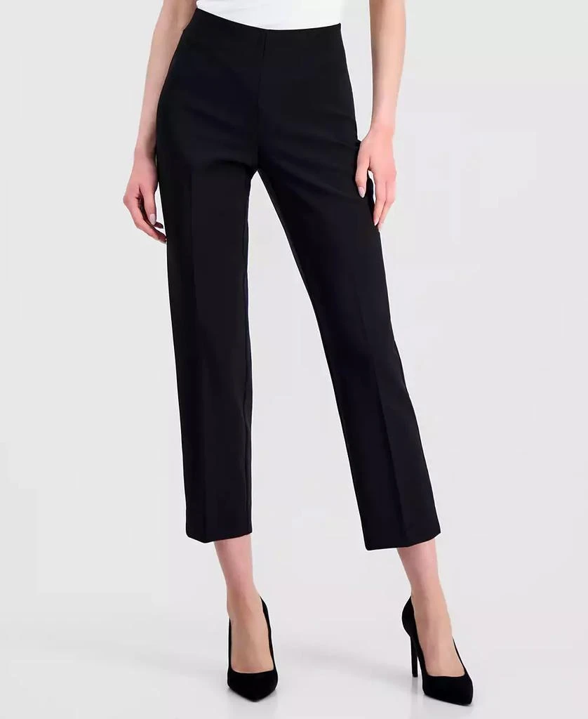 Anne Klein Petite Mid-Rise Pull-On Pants