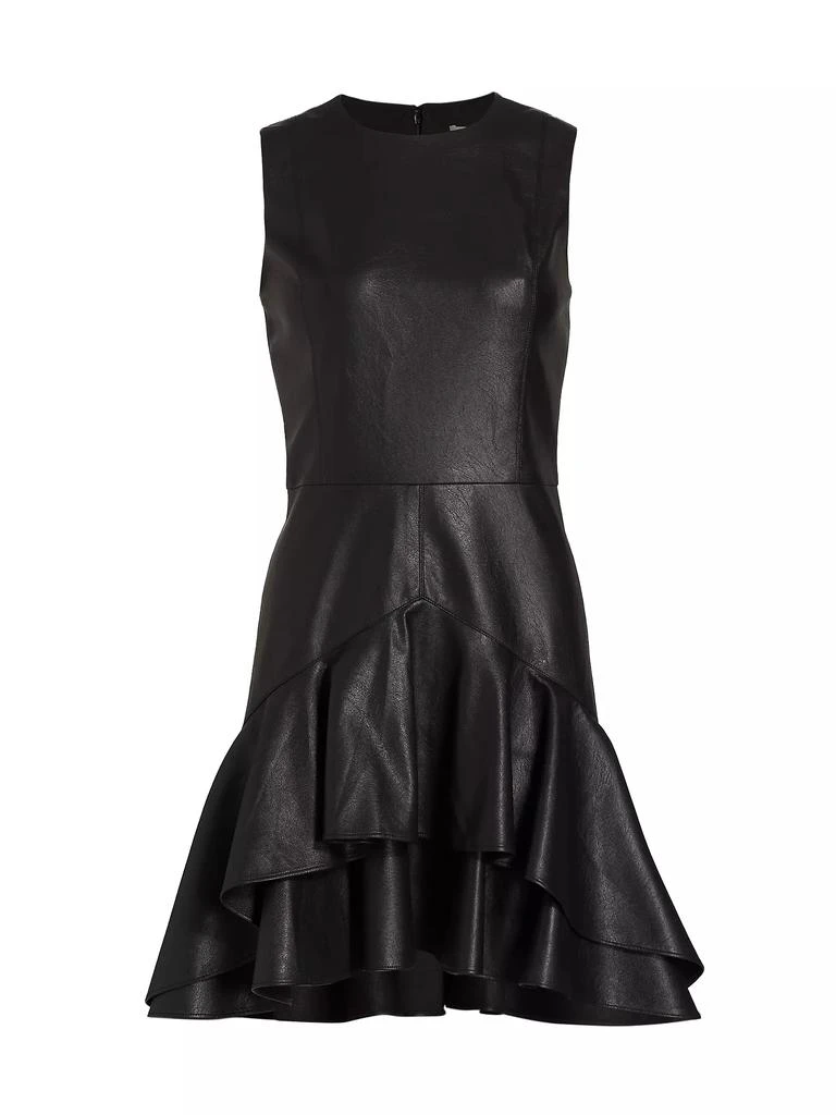 Bristol Faux Leather Minidress  On Sale Now with Up to 56% Off | Discover  Exclusive Deals & Savings at BeyondStyle  Authentic Shoshanna  solid|sleeveless|mini|women's|dresses|faux leather|fit &  flare|crewneck|contemporary|Women's|women's apparel with ...