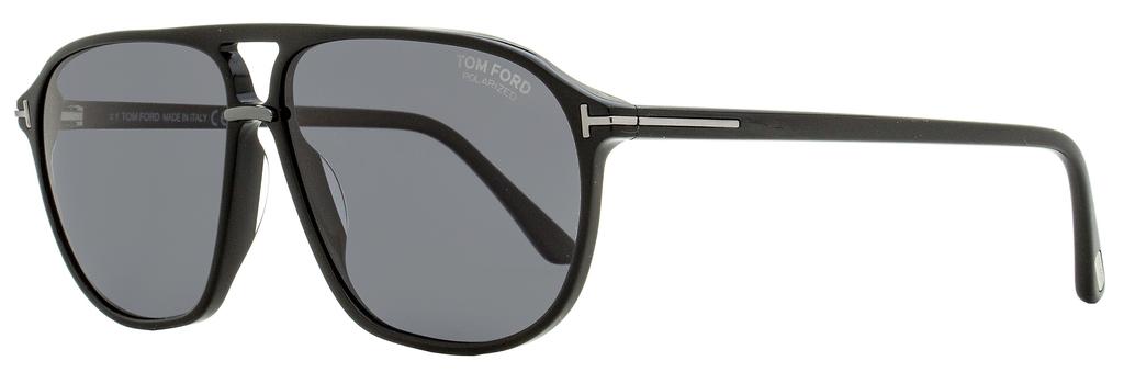 Tom Ford Tom Ford Men's Navigator Sunglasses TF1026-N Bruce 01D Black/Gunmetal 61mm
