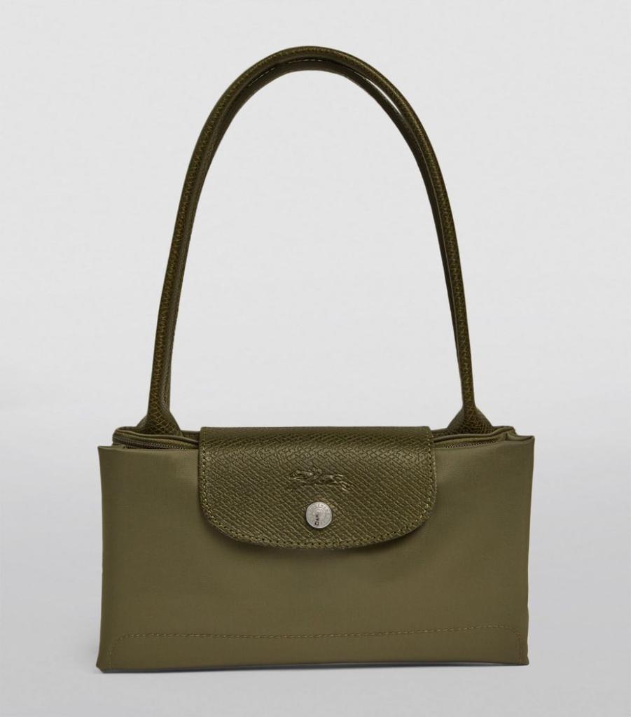 Longchamp Medium Le Pliage Green Tote Bag - Shoulder Bags