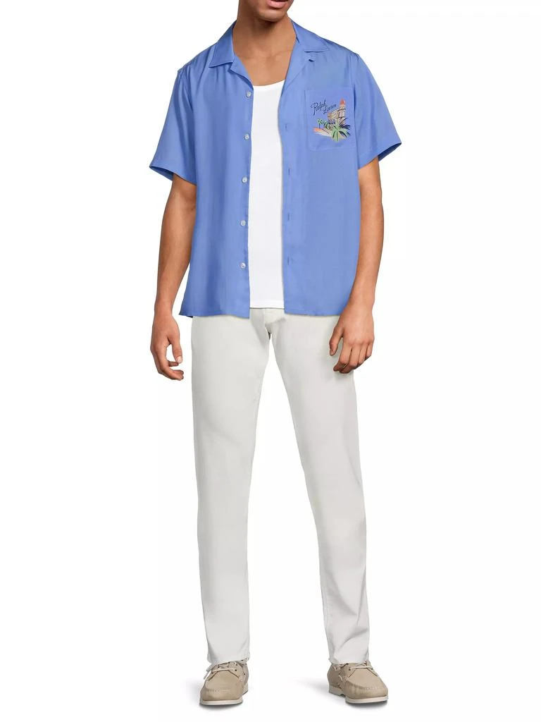 Ralph Lauren Capri Print Camp Collar Short-Sleeve Shirt 2