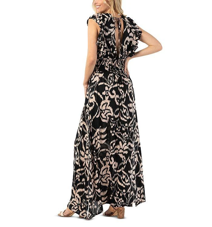 Tiare Hawaii Dahlia Tie Dye Cover Up Maxi Dress 3