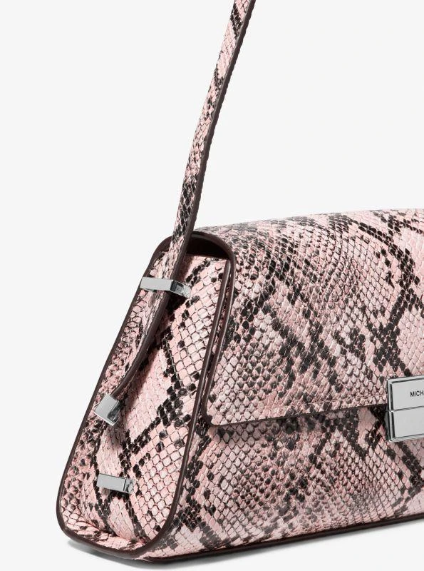 Michael Kors Ludlow Medium Snake Embossed Leather Shoulder Bag 5
