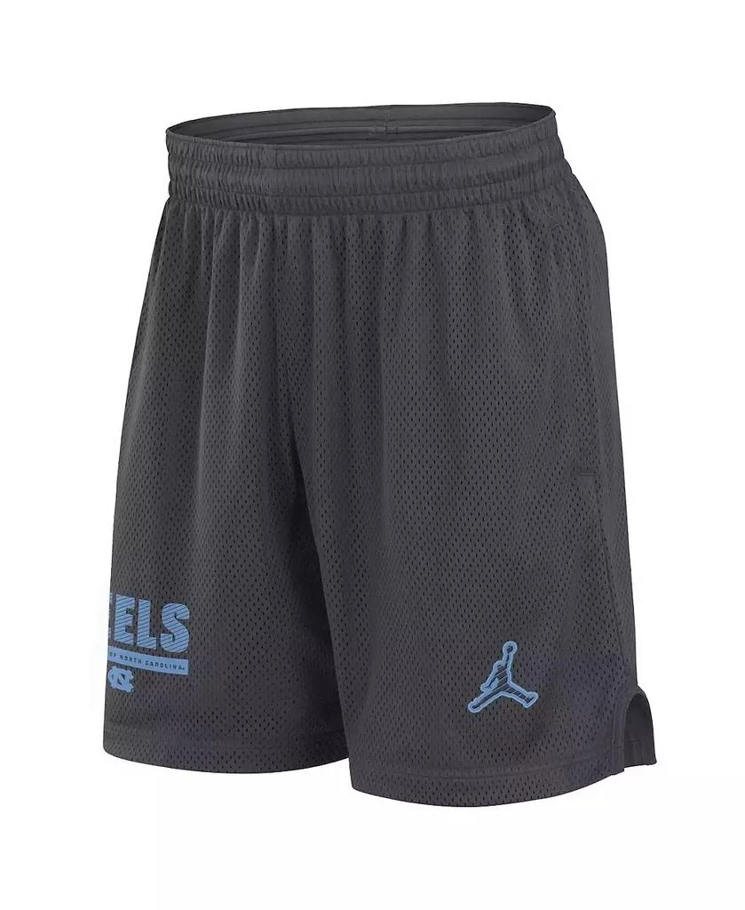 Jordan Men's Anthracite North Carolina Tar Heels 2024 Sideline Mesh Shorts 2