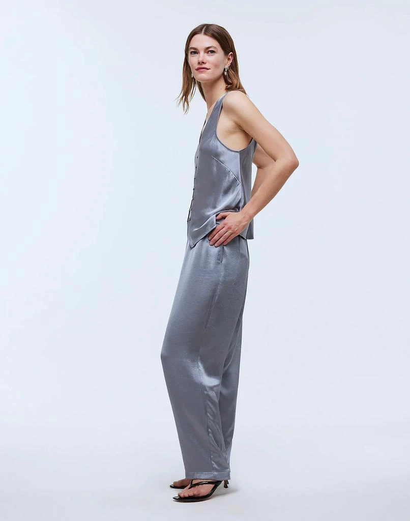 Madewell Straight-Leg Full-Length Pants in Satin 3