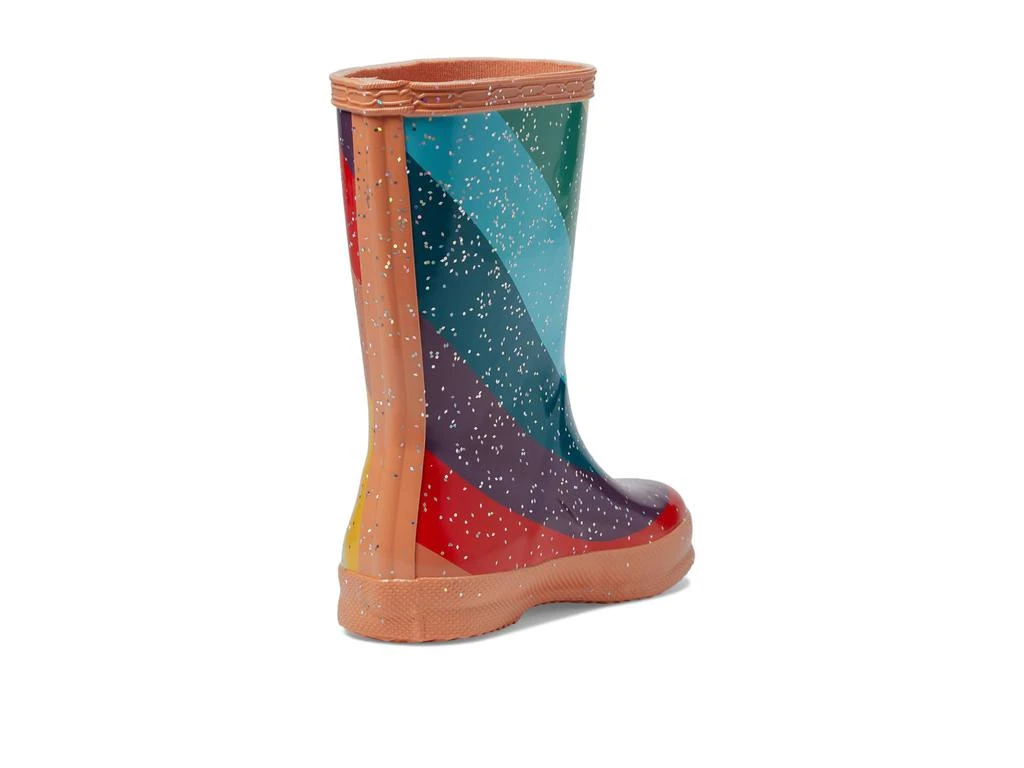 Hunter Kids First Classic Diagonal Stripe Giant Glitter Boot (Toddler/Little Kid) 5