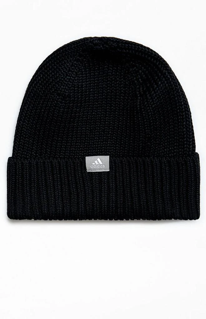 Adidas Recycled Black Fashioned Fold Beanie 1