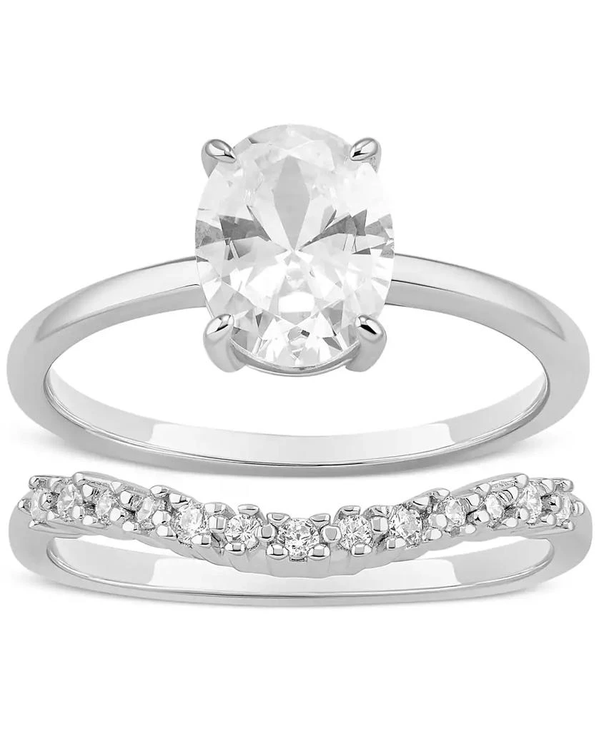 Silver Cubic Zirconia Fancy Hoop Earrings In White | Stewart Dawsons - Foto 9