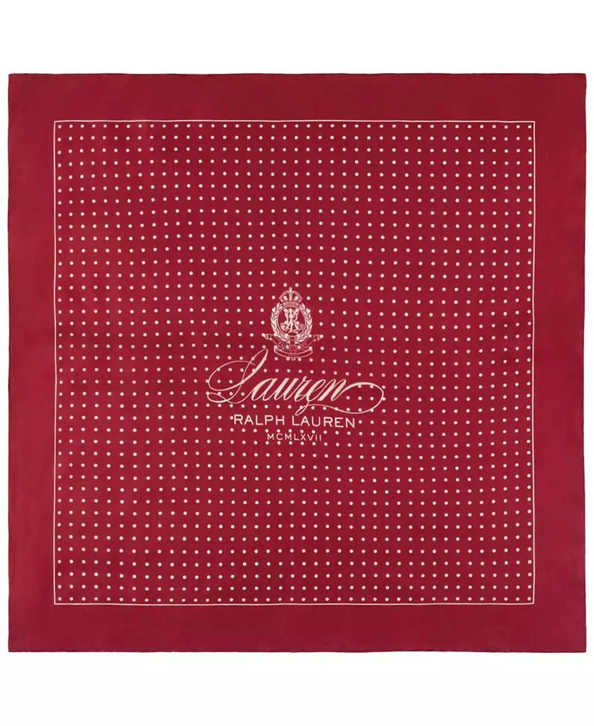 Ralph Lauren Logo Small Square Cruise Square Scarf