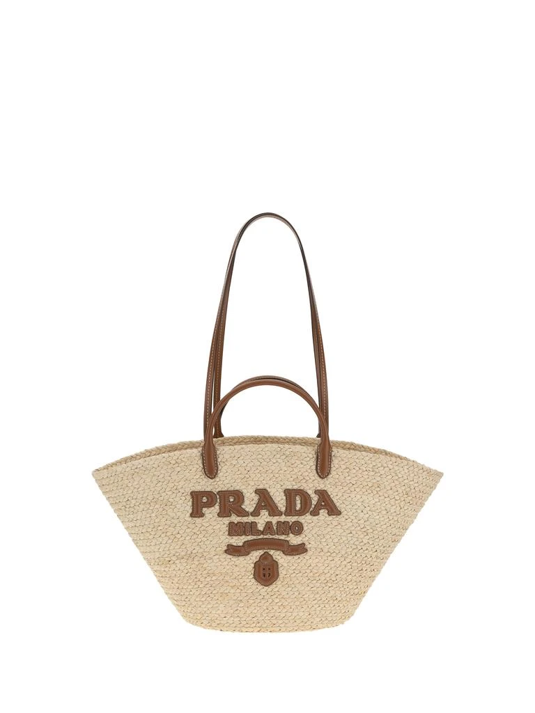 Prada Raffia Tote Bag 1