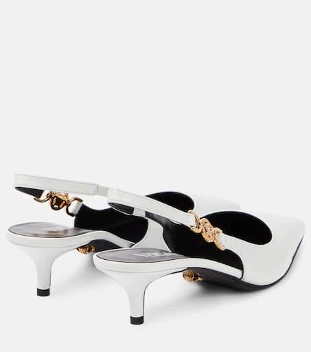 Versace Medusa Biggie leather slingback pumps 3
