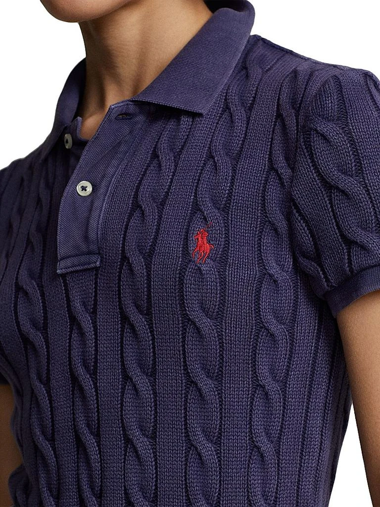 Ralph Lauren Cable-Knit Polo Shirt 5