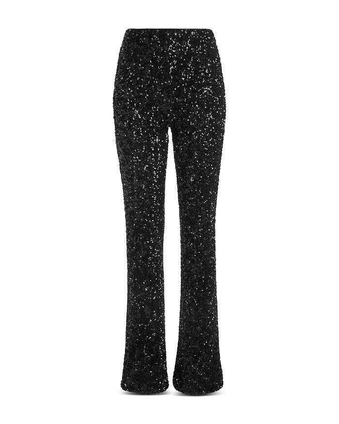 Alice + Olivia RMP Sequinned Bootcut Pants 6
