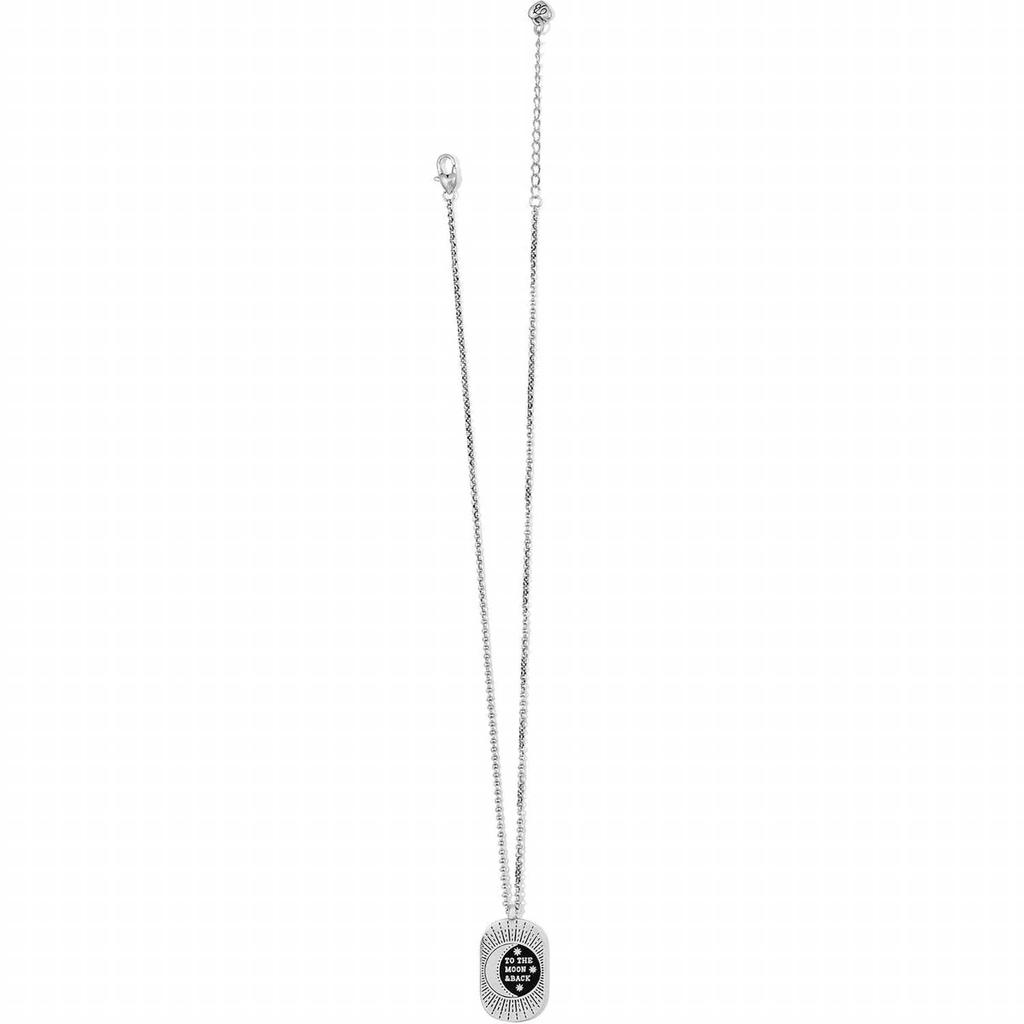 Brighton Women's Emblem Moon Necklace In Silver