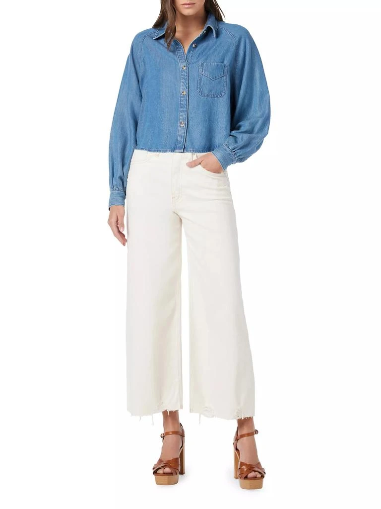 Hudson Chambray Cropped Shirt 2