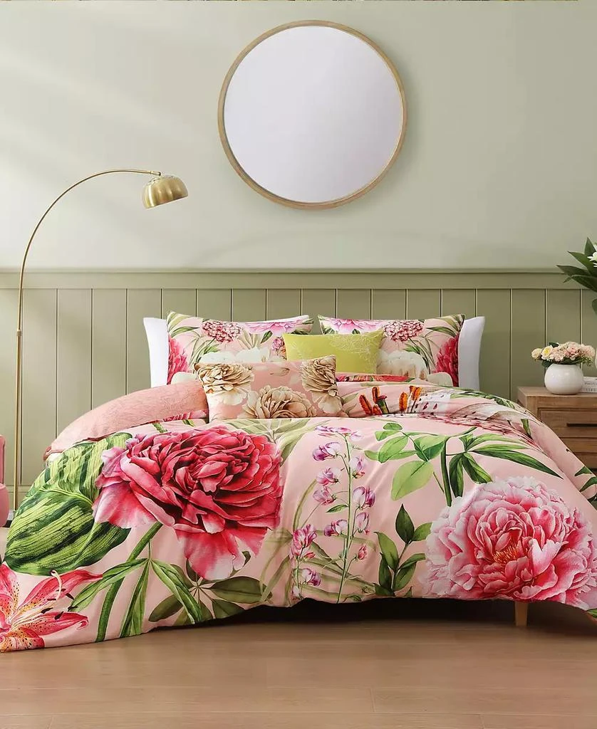 Bebejan Spring Forever Bedding 100% Cotton Sateen 5 Piece King Size Reversible Comforter Set