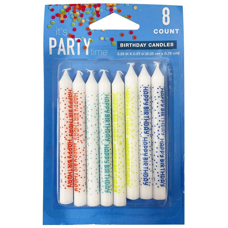 Festive Voice Spiral Happy Birthday Candles 1