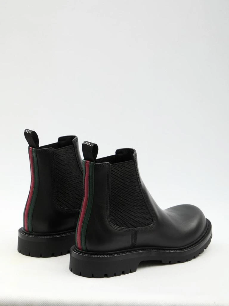 Gucci Chelsea Boots With Web 3