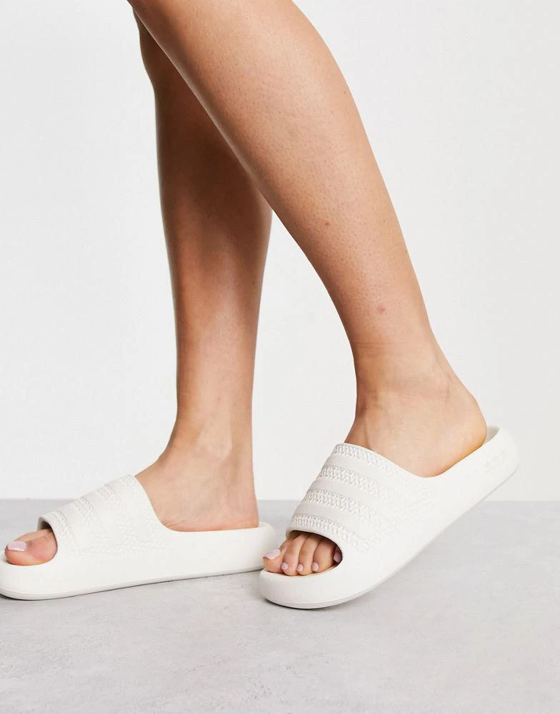Adidas adidas Originals Adilette Ayoon sliders in off white 4
