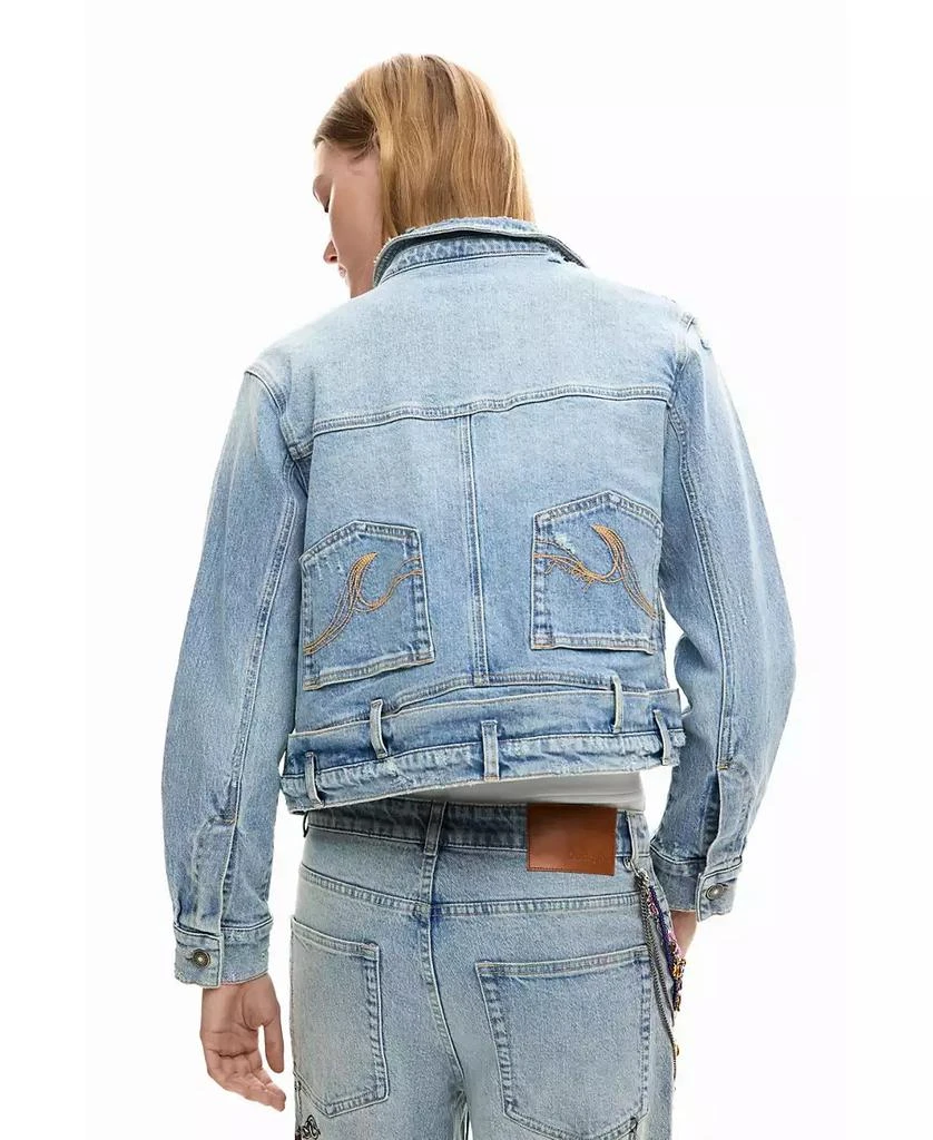 Desigual Women
s Denim Trucker Jacket 5