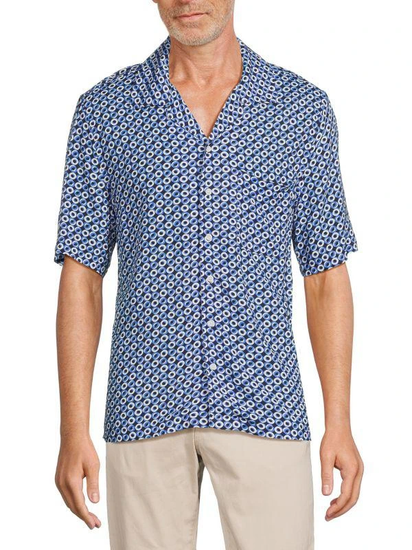Onia Geometric Print Camp Shirt 1